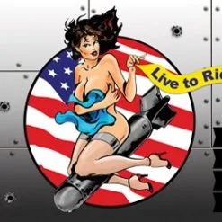 Rumbling Pride Bomber 6″ X 9″ Flag