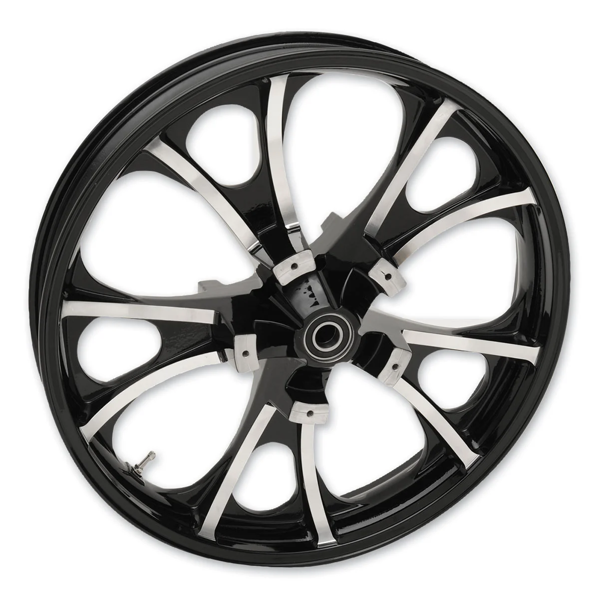 Coastal Moto Largo Cast Black Contrast Cut Front Wheel, 21" X 3.5" Non-ABS - Image 2