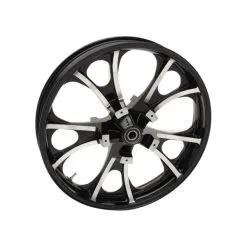 Coastal Moto Largo Cast Black Contrast Cut Front Wheel, 21" X 3.5" ABS