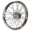 V-Factor 40 Spoke Chrome Front Wheel, 19 X 2.5"