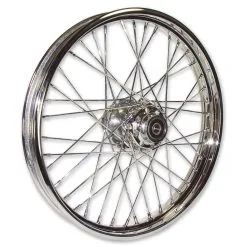 V-Factor 40 Spoke Chrome Front Wheel, 21 X 2.15"