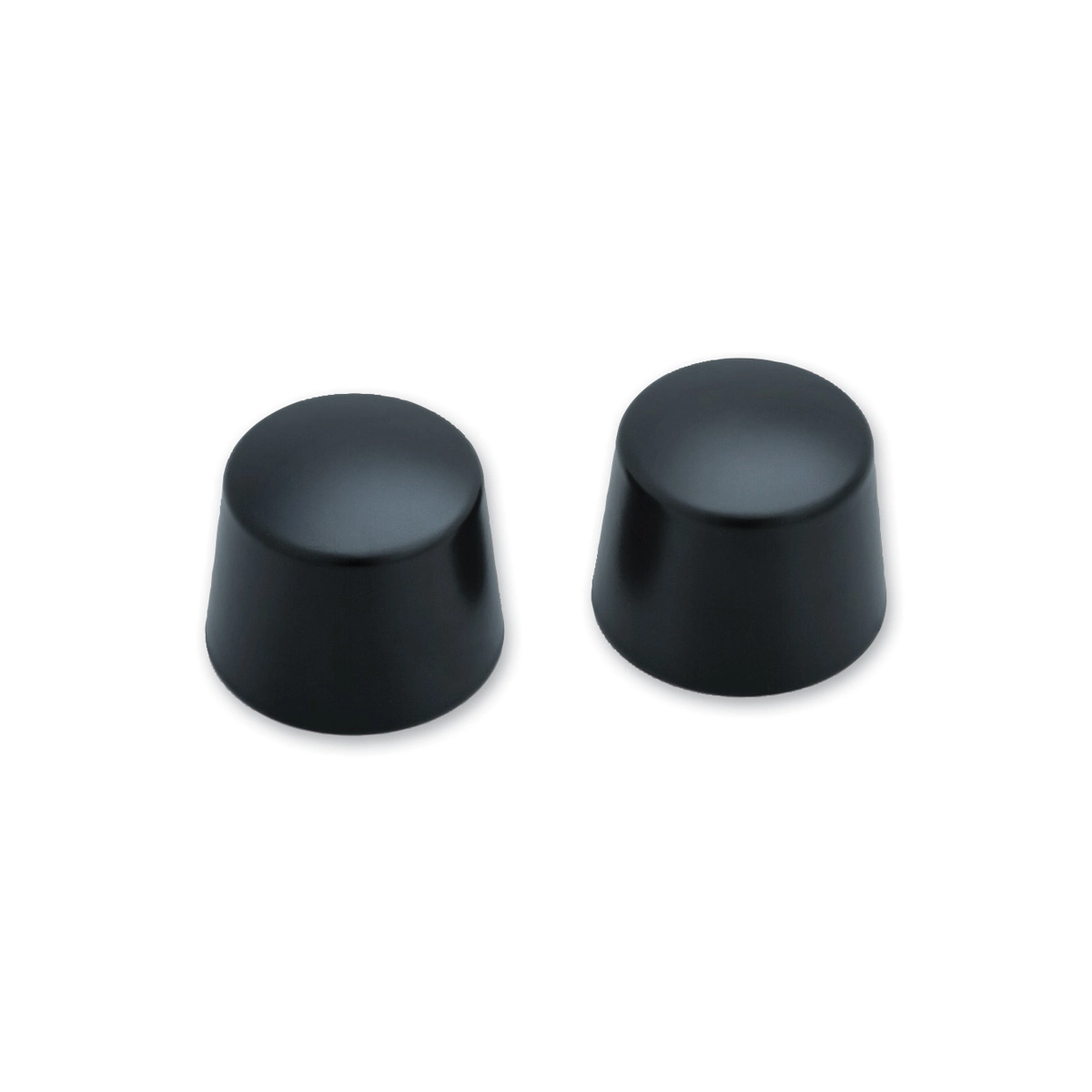Kuryakyn Front Satin Black Axle Nut Cover Set - Image 2