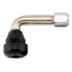 BikeMaster Chrome 90 Degree Valve Stem With Rubber