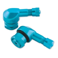 BikeMaster Blue 11.3mm Angled Aluminum Valve Stem