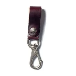 Schott Burgundy Key Chain