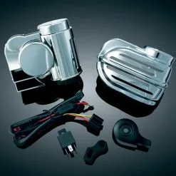 Kuryakyn Super Deluxe Wolo Bad Boy Horn Kit